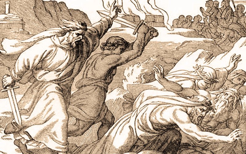 And #Elijah said to them, "Seize the prophets of #Baal; let not one of them escape." And they seized them. And Elijah brought them down to the brook Kishon and slaughtered them there. 
- 1 Kings 18:40