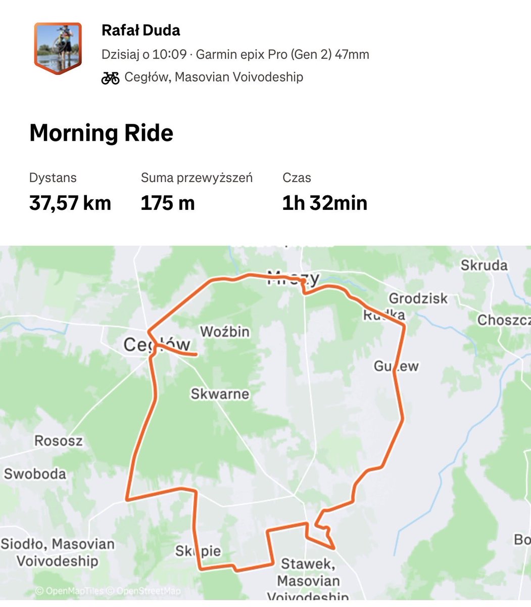 RDud_1986's tweet photo. Traska, widoczki i porządne wietrzenie głowy. 🚲 37 km zaliczone, a baterie naładowane na cały dzień. Nic tak nie stawia na nogi jak poranne odkrywanie lokalnych smaczków w leśnej scenerii.
#rower #cycling #Gravel #Mazowsze #aktywnaniedziela #stravacycling #RoweroweMazowsze https://t.co/Fdk0R58grD