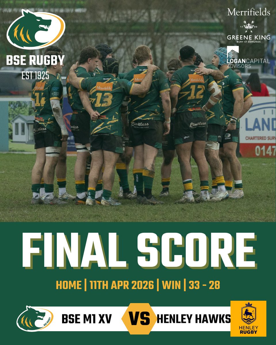 BSERugby's tweet image. FINAL SCORE

The Men's 1st get the job done and remain top of the table. 

POTM was Ben Sams, sponsored by Tony &amp;amp; Pauline Field.

#Rugby #CommunityFirst #OneClub #morethanjustarugbyclub #BSERugby