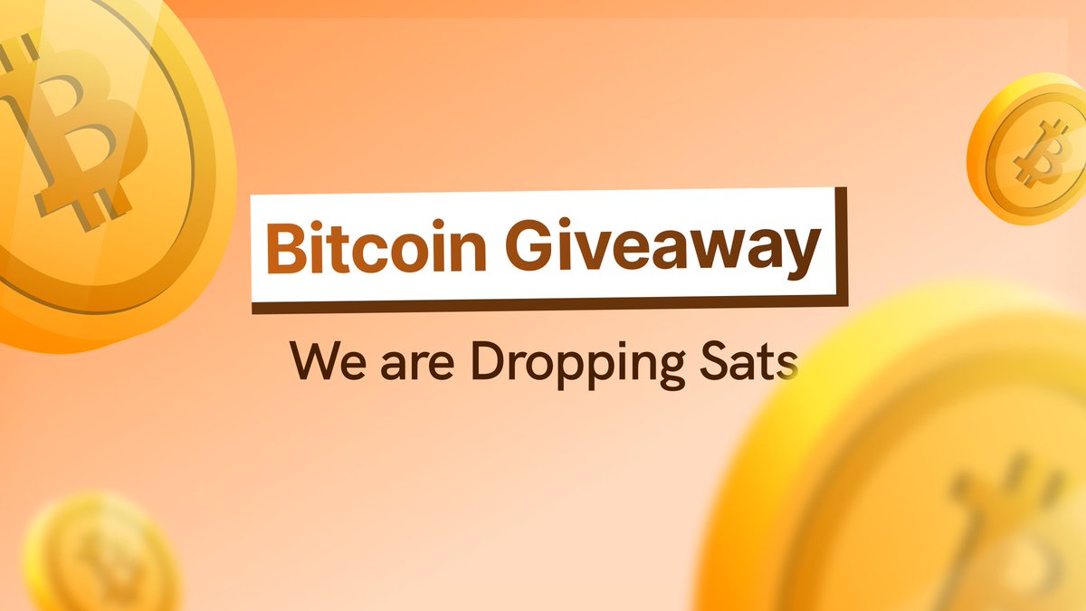 🚨 Bitcoin Giveaway 🚨 
We’re dropping sats 👀 

To Participate:
• Follow <a href="/gosatsapp/">GoSats 🌋 - Rewards in Bitcoin and Gold</a>
• Like &amp; RT
• Tag 2 friends in the comments and tell us what you love about GoSats

🎁 15 winners get 10,000 sats each
🗓️ Winners will be announced on 15th April

Let’s hear it 👇