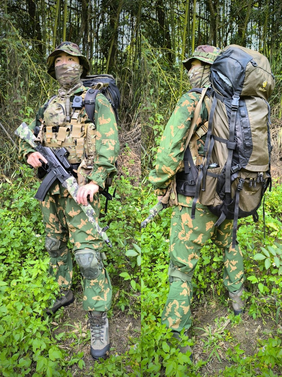 RuoperatorTW's tweet photo. 【2013 TsSN FSB Mountain Recon Loadout】

Kit list:
- SSO kukla boonie hat
- J-tech Mk2 chest rig
- SSO Sumrak suit
- Trezeta Caribu hiking boots
- Deuter backpack

Inspired by the loadout from the documentory "Спецназ. Успеть вовремя" by телеканал Звезда https://t.co/gSIQA4vioI