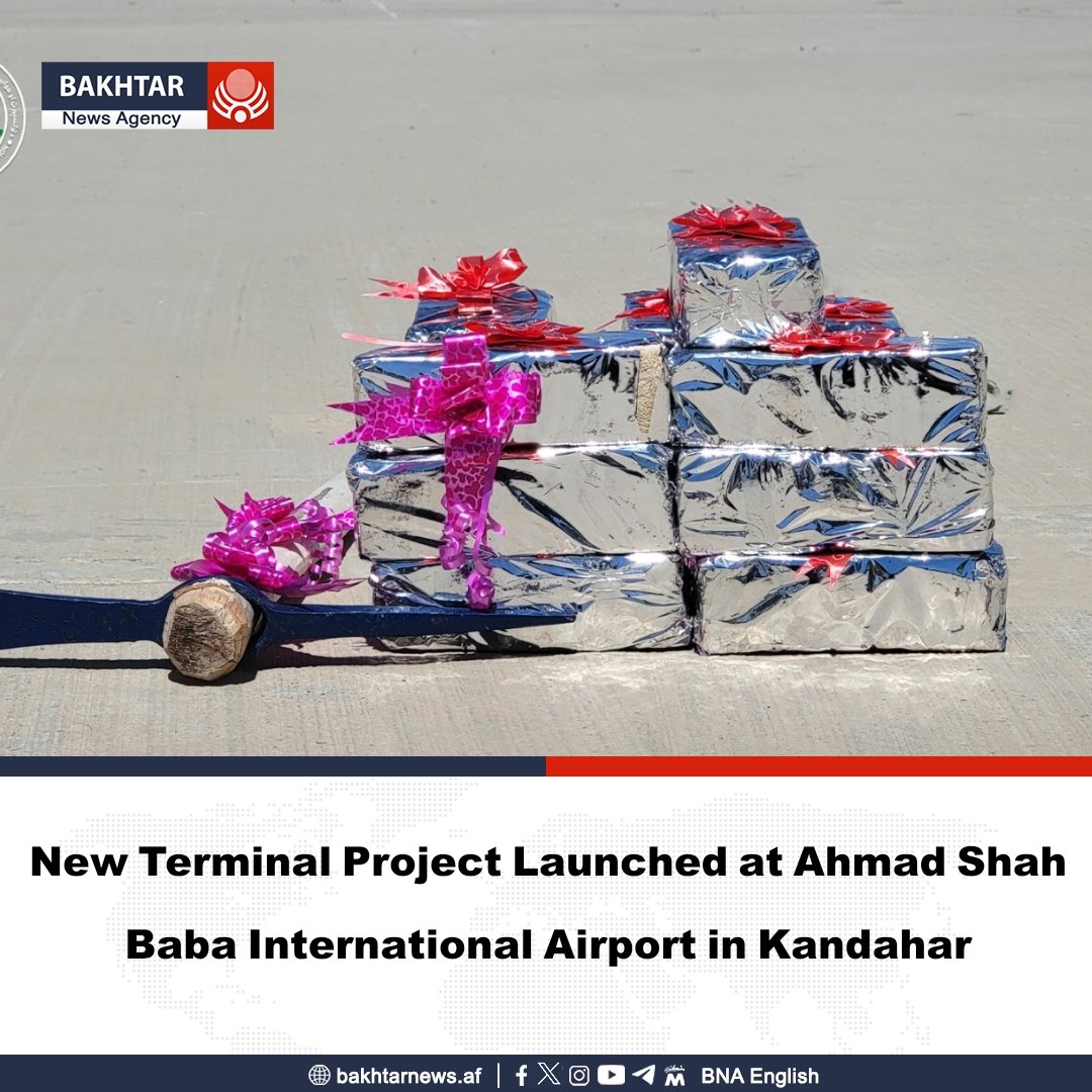A new terminal project has been inaugurated at Ahmad Shah Baba ...