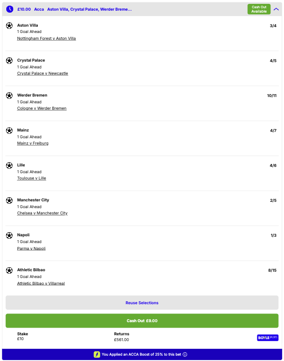 Footy Accumulators tweet media