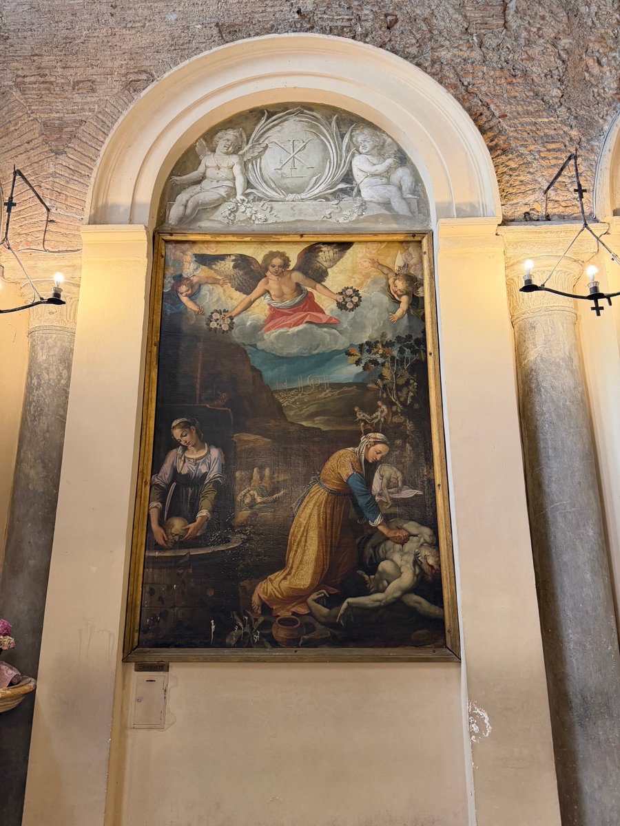 traumamd1's tweet photo. Basilica of St. Prudentiana - One of the Oldest Cathedral in Rome in Vinmale 
- St Peter stayed here
- >3K relics of saint martyred 
- National Shrine for Filipinos 
- Current Cardinal Maeda has Filipino heritage 
- service in Tagalog 
- St. Peter’s table is one of the 💒 chapel https://t.co/7HNB6aM65n