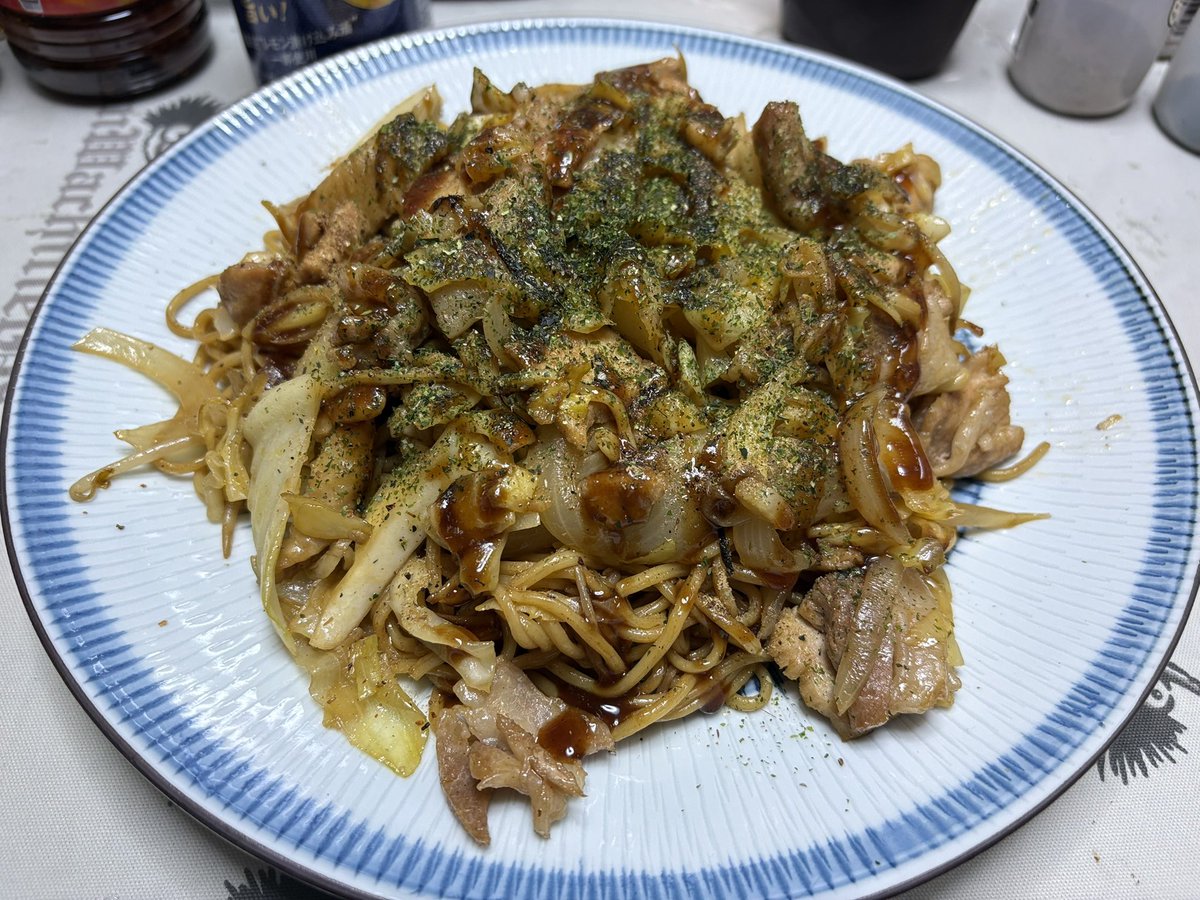 今日の焼きそば♪( ˇωˇ )