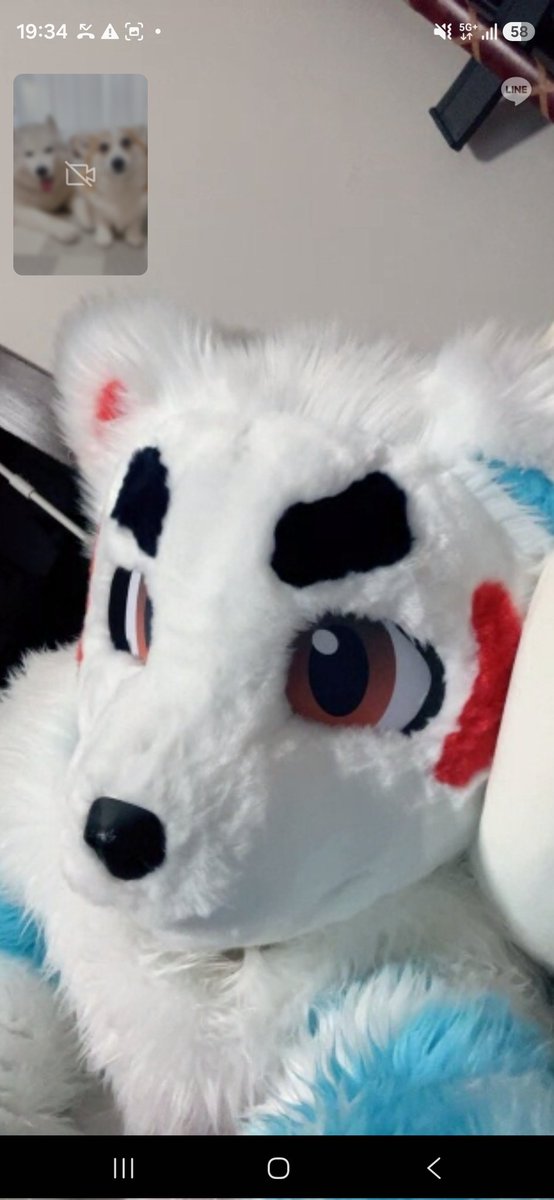 なんかしろくまからLINE電話来た