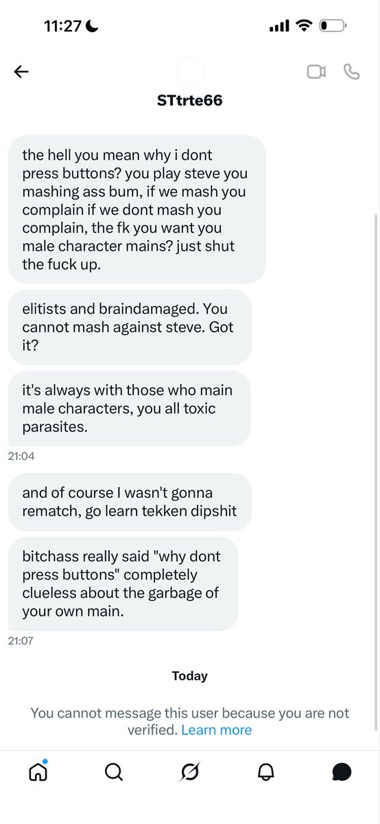 SEAGERR_'s tweet photo. Gonna start using "you male character mains" like it’s a slur now https://t.co/7Q0SzTRRmF