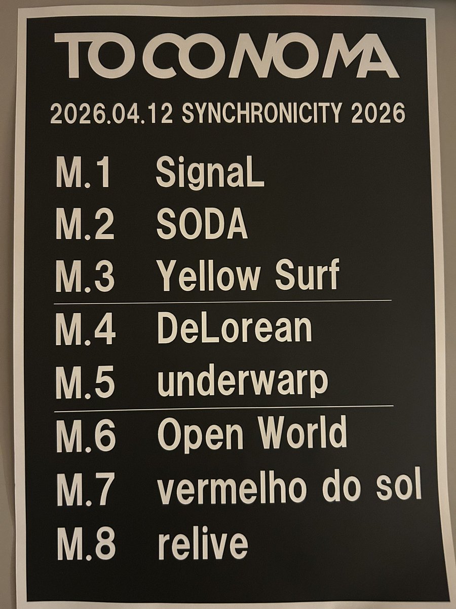 toconoma 40名限定ライブ　2022.06.18(土) 福井県鯖江市 toconoma (@toconoman) / Posts / X