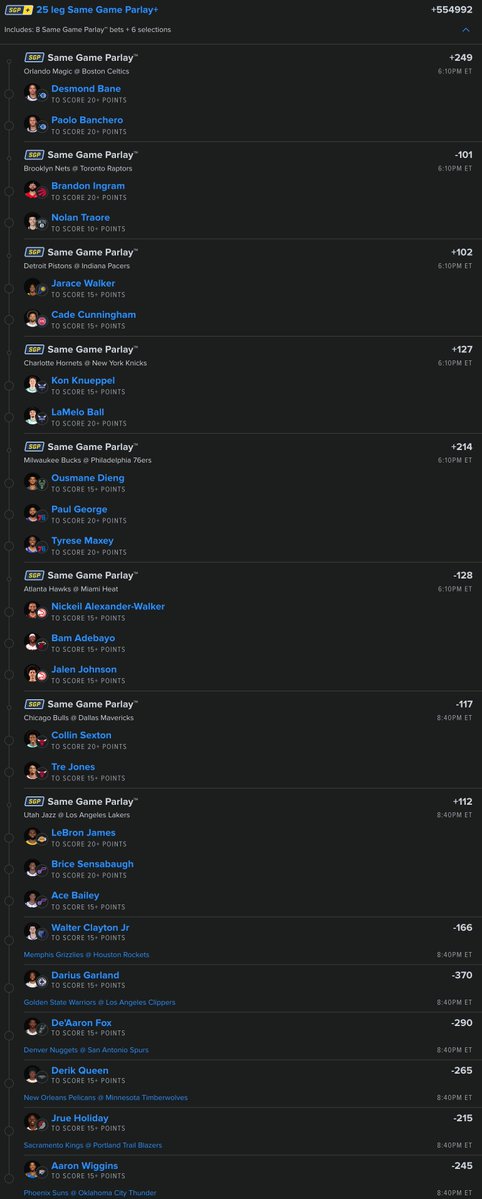 Lottolocks's tweet image. SUNDAY #NBA POINT SCORER 25 LEGGER 🏀

GIVING 3 PPL THAT TAIL $500 IF THIS CASHES ✅

@Playbook (link to tail in comments 🔗)