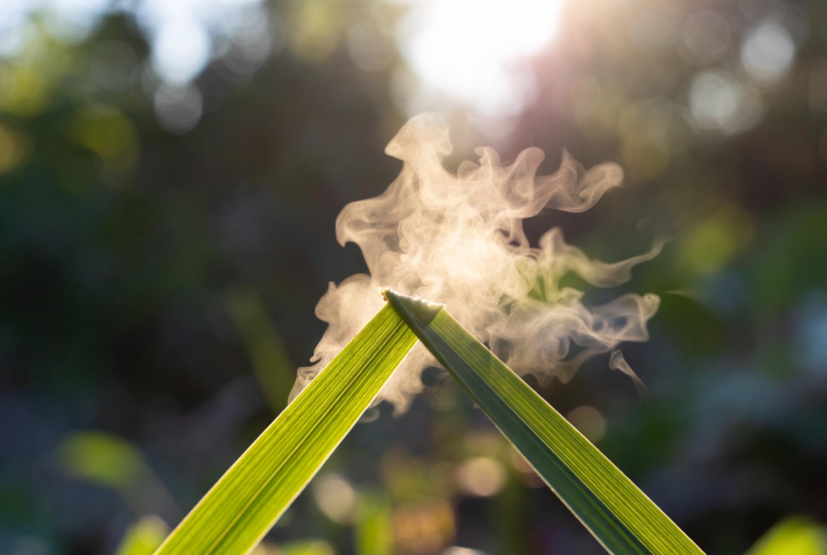 Juniverse's tweet photo. The smell of freshly cut grass is actually a chemical distress signal released by the plant to warn others. We literally associate the smell of plant trauma with a nice, relaxing summer day. 🌿☀️ https://t.co/VVjSKp0mkg