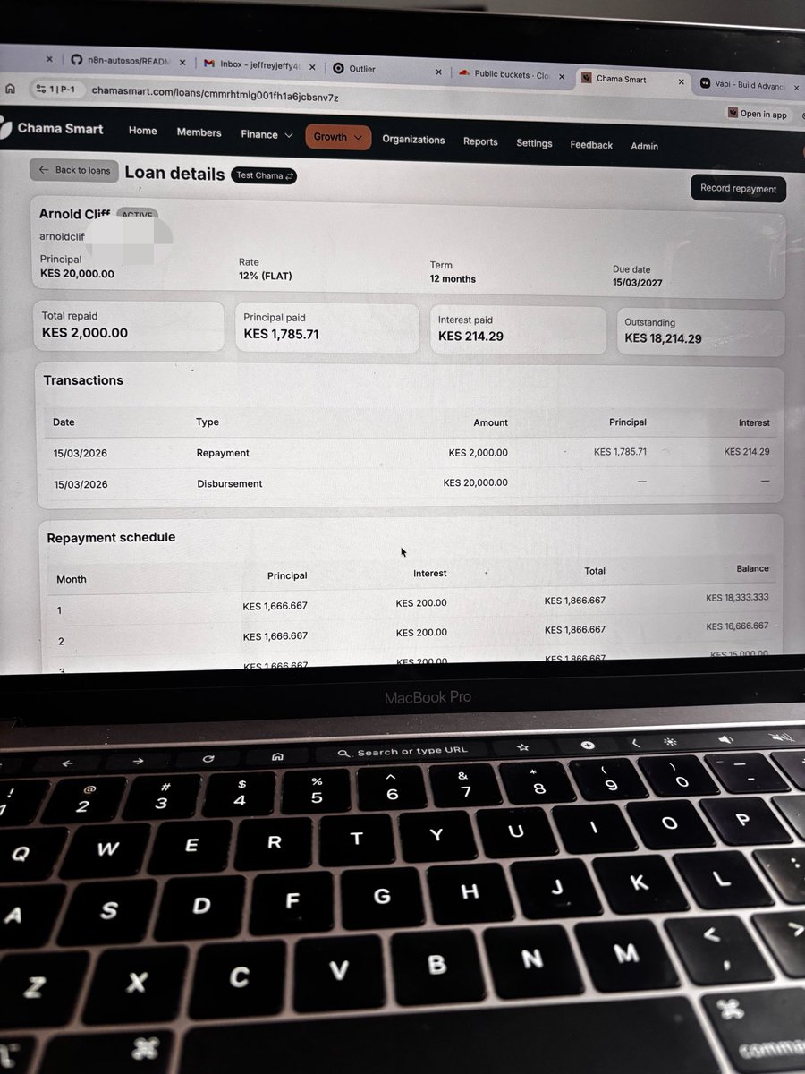 ItsJeffreyJeff's tweet photo. Struggling with record keeping, transparency & accountability in your chama?Well,@chamasmart_ has made it simple!
✅ Sign up at https://t.co/o0u6Y0SYio
✅ Create your chama
✅ Add members manually or generate a join link
✅ Import all your existing data from Excel
Your chama just got smarter!