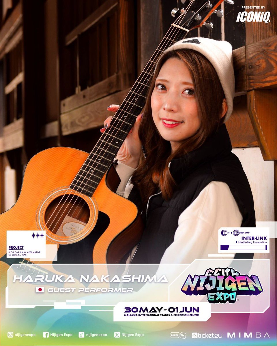 haruka_vocal's tweet photo. 【ライブ情報解禁】
マレーシア最大級のアニメ・ゲーム・コスプレイベント
Nijigen Expo 2026に出演させていただします🙌
場所はクアラルンプール、MITEC🇲🇾
開催期間は5/30〜6/1です‼️
初マレーシア頑張ります😆

#NijigenExpo
#KualaLumpur https://t.co/5uPClWPRvH