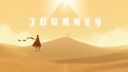 Yuzurubbish's tweet photo. Watching the second half of #REALIVE one game (of course it would be game) came directly in my mind up.
It's called "Journey".
Parallel to Yuzurus program, you start the game as a wordless, cloaked figure in a vast desert, drawn toward a distant, glowing mountain. https://t.co/1F4UpEI0Xw