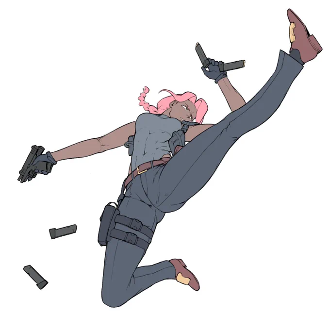 Bronco's tier 2 Rhino skin does not give her the durability of the average tank unit in close range combat. Fortunately her leg augs mitigate this issue, enabling her to move quickly and deal significant melee damage if needed. Note: Acrobatic prowess does not come with the aug
