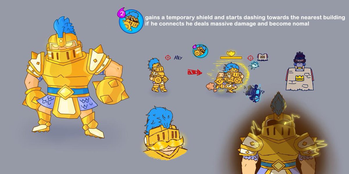 Mechaboyart's tweet image. Original Hero megaknight concept i made 
#clashroyale #clashroyaleart #animation #clashroyaleanimation