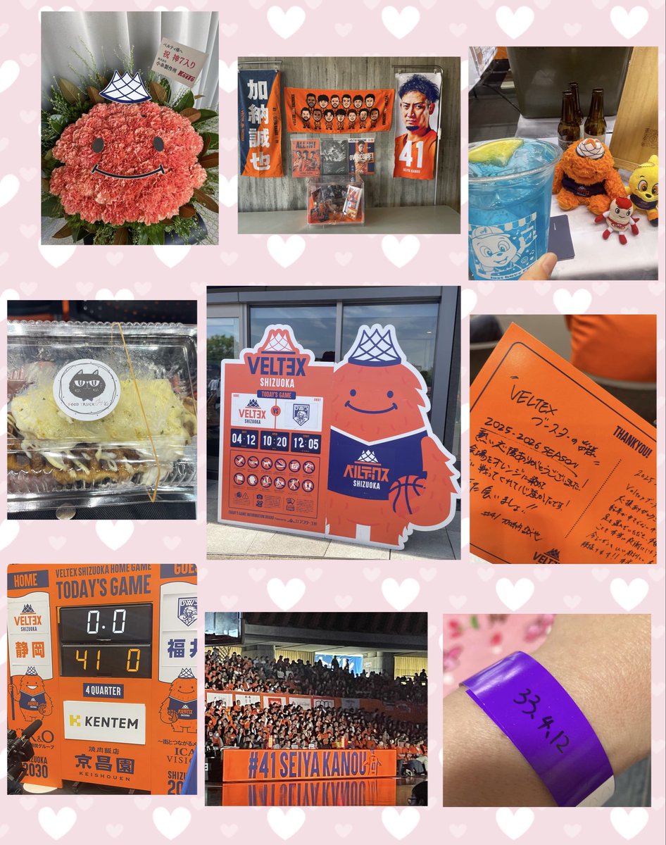ホーム最終戦。
ポストカード、41コーナー、3P、スコアボード、セレモニー。
よく泣いたなぁ🥲
でもサイン会時の誠也節(笑)が聞こえたおかげで笑って帰れました(⌒▽⌒)🧡

ベルティに6位おめでとう言えなかったのは残念…🥲
#ベルテックス静岡最幸