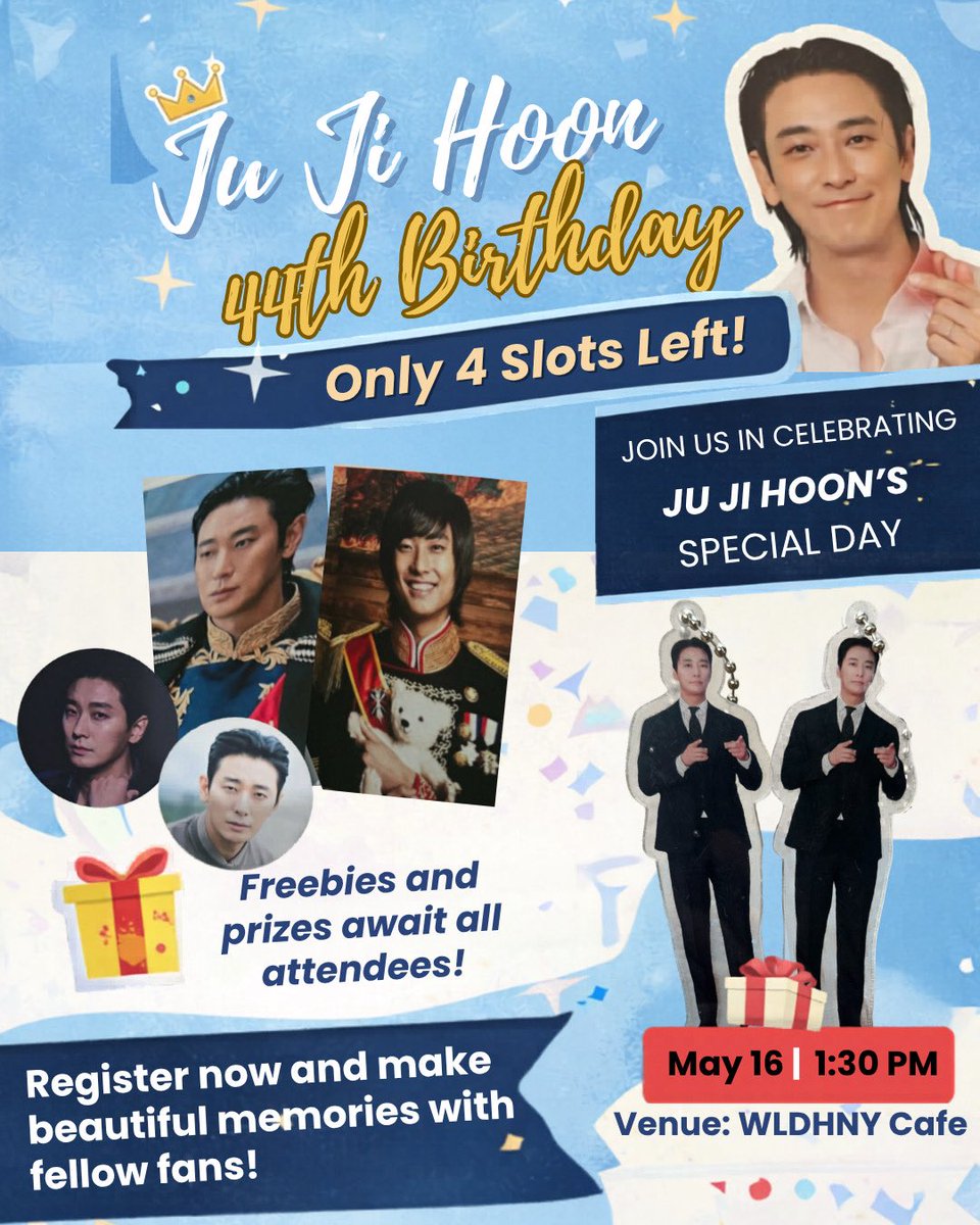 JuJiHoonPH's tweet photo. We’re down to our last 4 slots! ✨💙

Register here to secure your spot 🥳
https://t.co/dH56Y7sLdw

You may also support our fund drive project for Ju Ji Hoon’s birthday gift 🎁

🌎 Open to fans worldwide
To donate, just fill up the link below:
🔗 https://t.co/P63aecj70Z https://t.co/TZjtgPnaxv