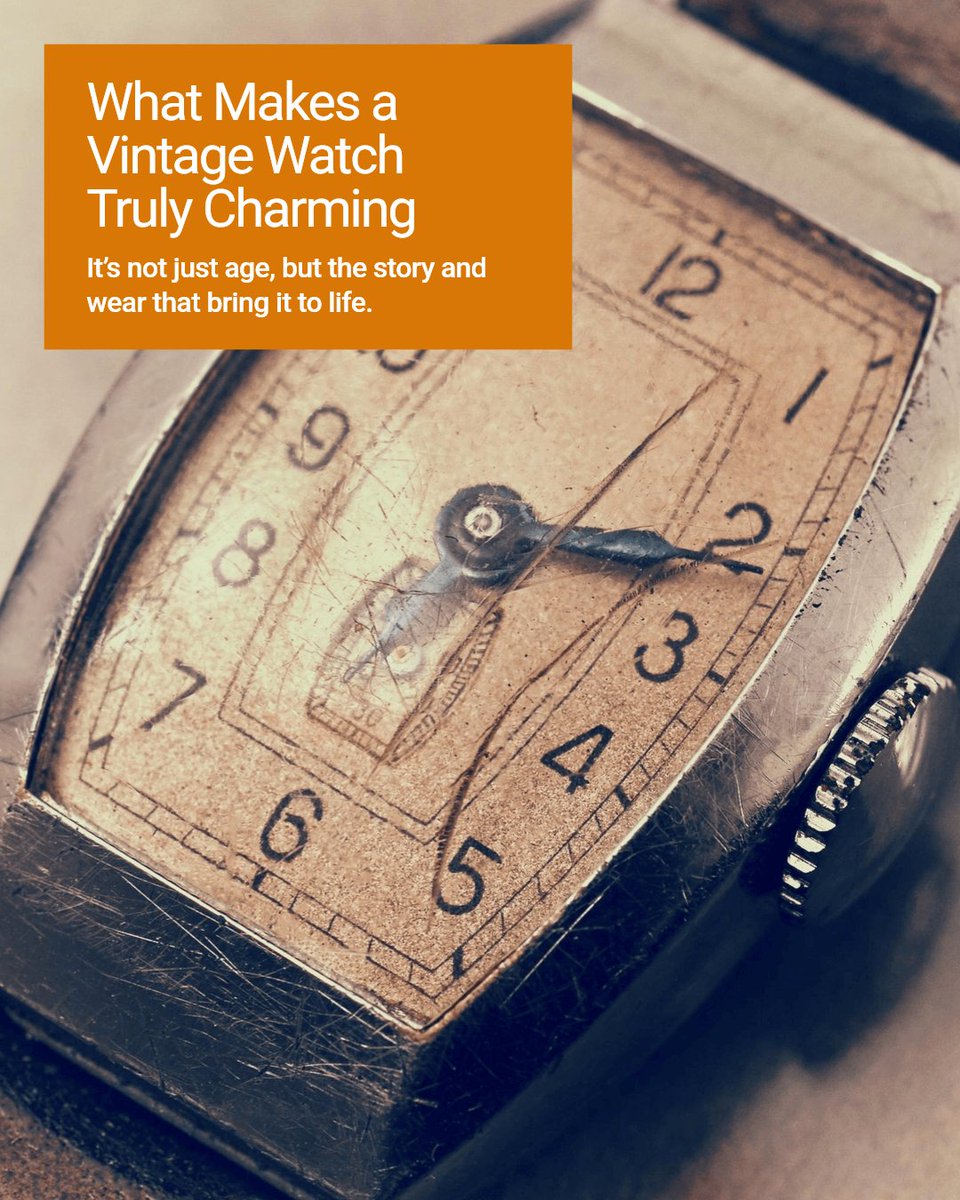TheClassicWatch's tweet image. What turns a vintage watch from merely old to truly charming? It's the story behind the dial, the craftsmanship that stands the test of time, and the subtle wear that whispers history. What's your favourite vintage detail? #CWBC #watchesofinstagram #Watchesforsale #watchesuk