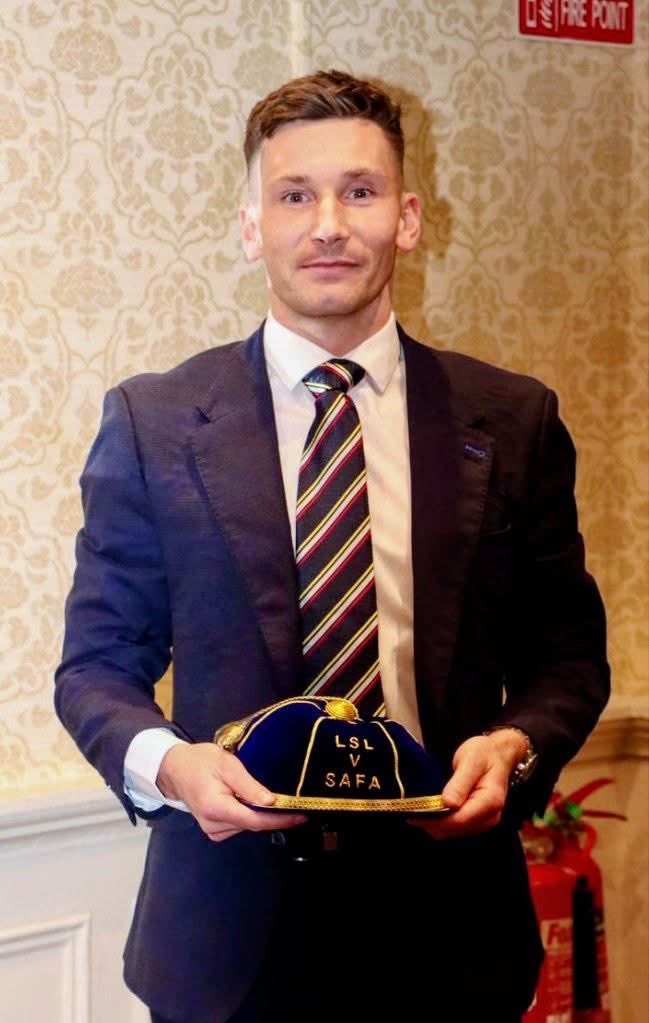 Congratulations to Jamie Ross who received a Scotland cap after being included in the SAFA national select squad as they played Leinster Senior League at the FAI Headquarters in Dublin for the Graham Harkness Trophy. The match ended 1-1 with the host's winning 4-2 on penalties.