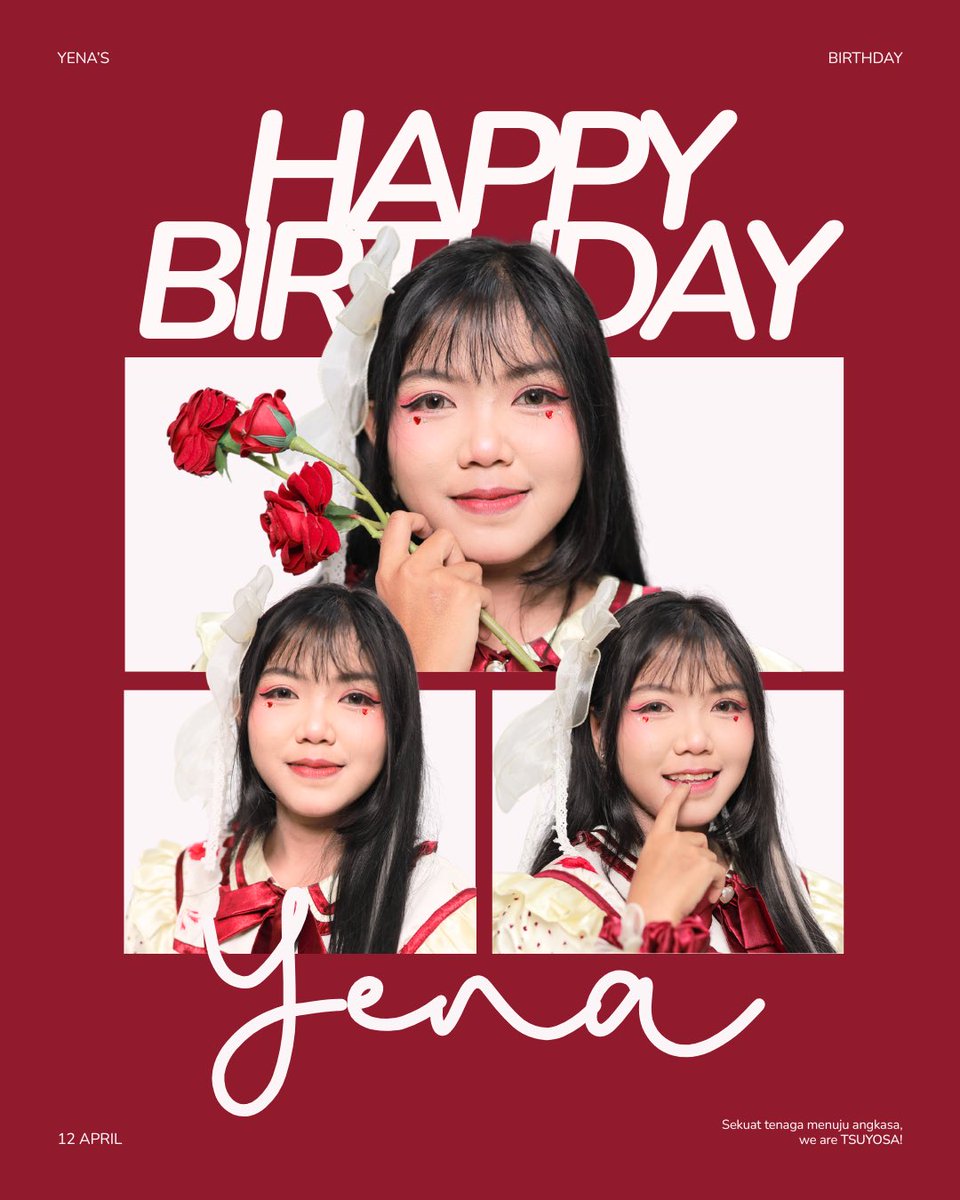 tsuyosaofficial's tweet photo. Happy Birthday @itsyena_ 🦢 

Wishing you a year full of exciting opportunities, beautiful moments, and endless joy. Keep shining and chasing everything that makes you happy ✨

#TSUYOSA https://t.co/YFrgAzfdtb