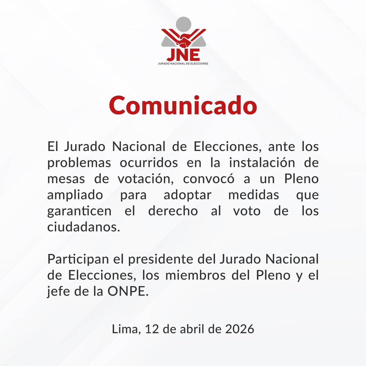 JNE Perú tweet media
