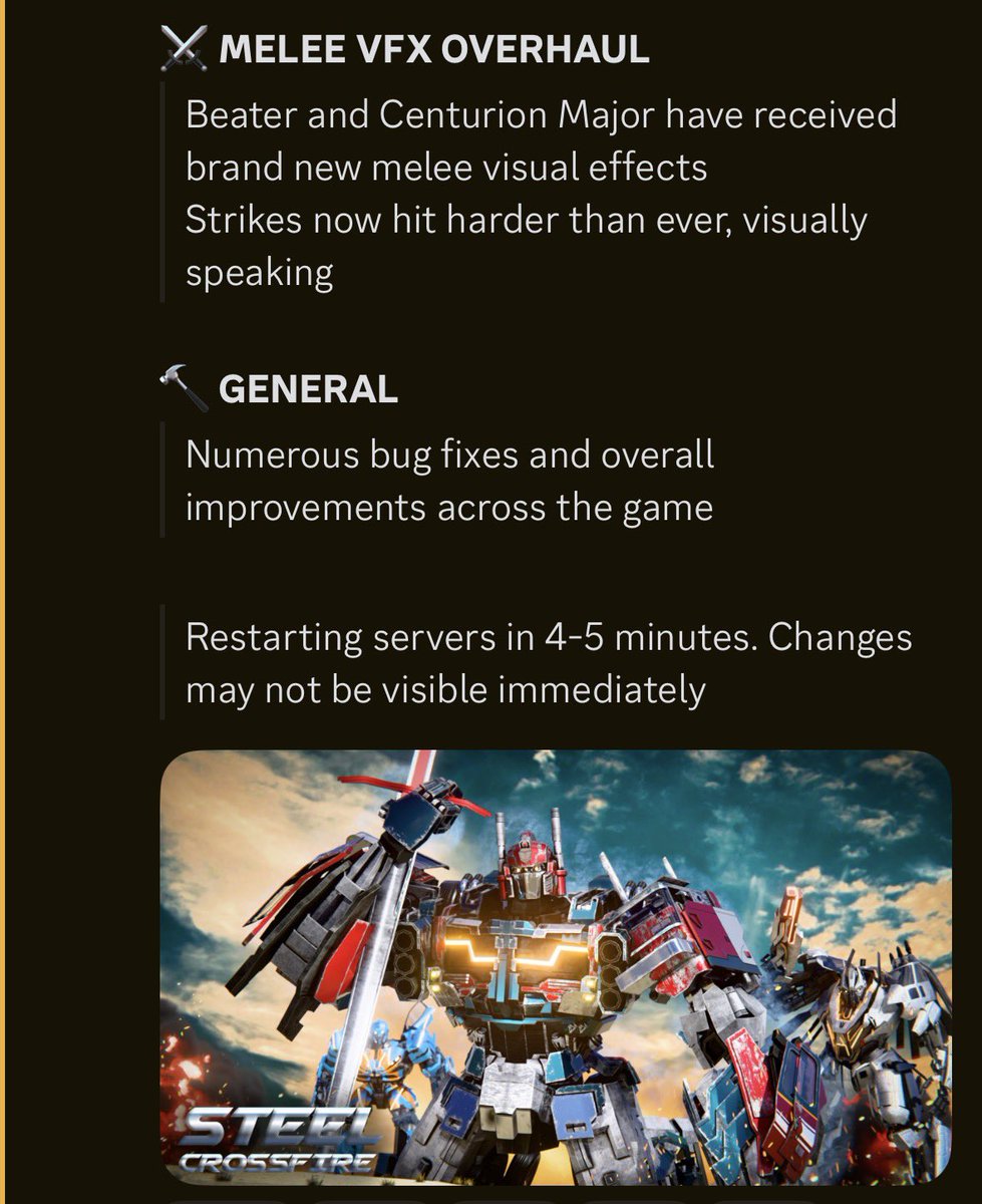 TFRobloxUpdates's tweet photo. New Crossfire Update! https://t.co/EN9aEhFcWS
