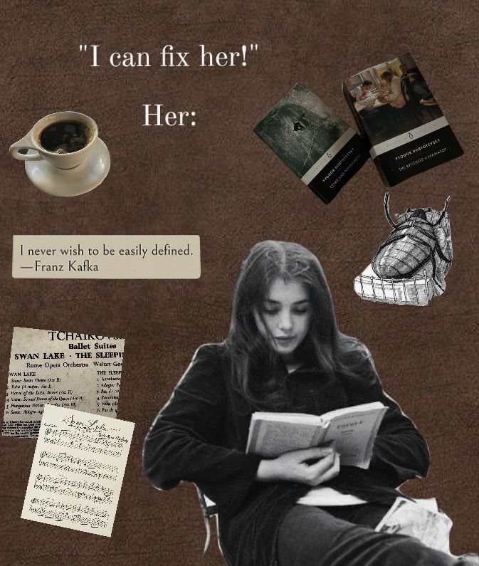 Lovandfear's tweet image. he said “i can fix her”
she was a whole library
he couldn’t even read🥰
— lovandfear