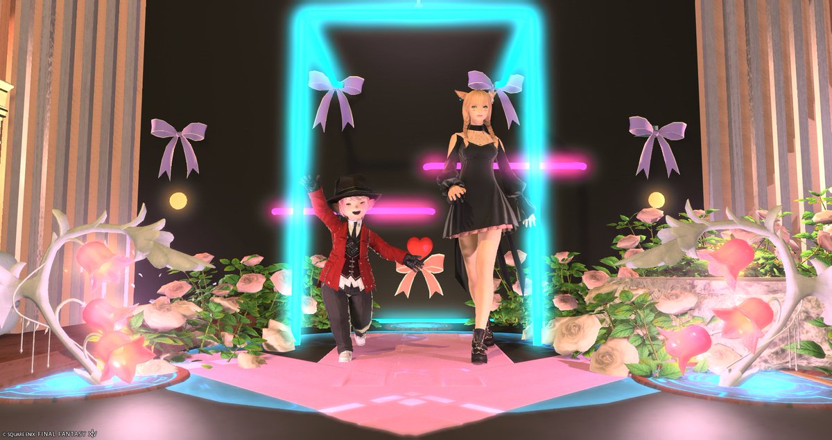 kohakuyukimasa's tweet photo. ゆーさんが来てくれて丁度うちも居たので一緒に撮らせてもらったーｗ
モデルバージョンといつもの逮捕バージョン！

最後に来られた方でパパ＆娘が凄い印象的だったので撮らせてもらいました！
グルポに入る寸前にパンツミラプリにされたｗｗ
見た目通り（？）中身は二人とも凄く紳士的でした♪
#FF14 https://t.co/ZVrCjBG7f9