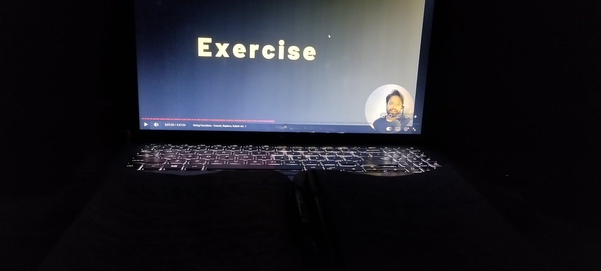 Completed 2 hours of this video in almost 3 hours.

Still 3 hours left.🫠
God knows how long I will take to complete  with practice and notes 🥺