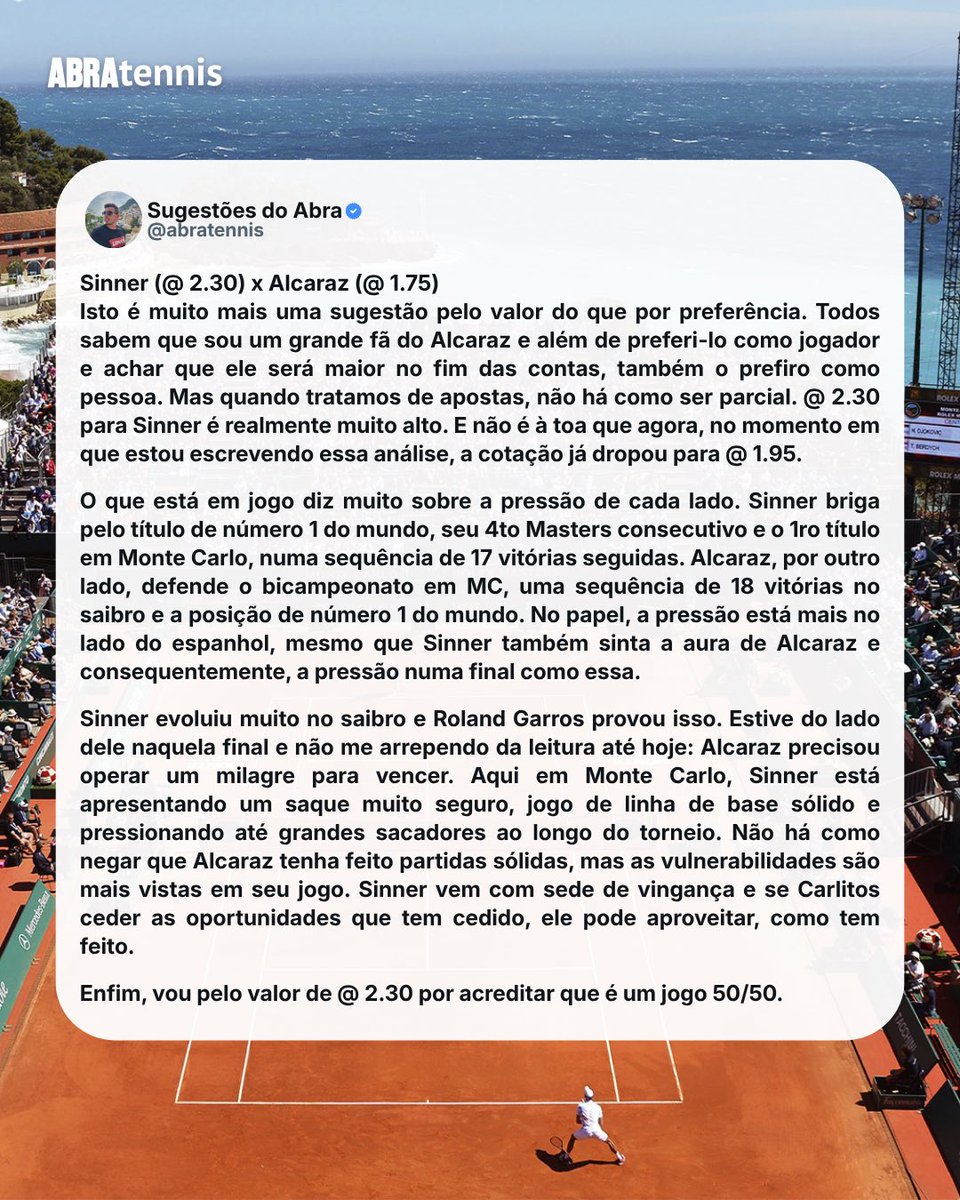 Sugestões do Abra (@abratennis) / Posts / X