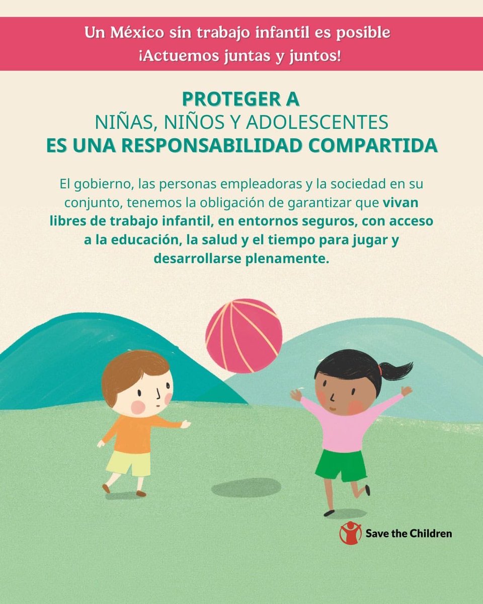 STPS_mx's tweet image. México implementa estrategias a fin de eliminar el #TrabajoInfantil y proteger a los adolescentes en edad permitida para trabajar, conforme a los Convenios 138 y 182 de la #OIT, la Convención sobre los Derechos del Niño y la #LeyFederalDelTrabajo.  

#MéxicoSinTrabajoInfantil