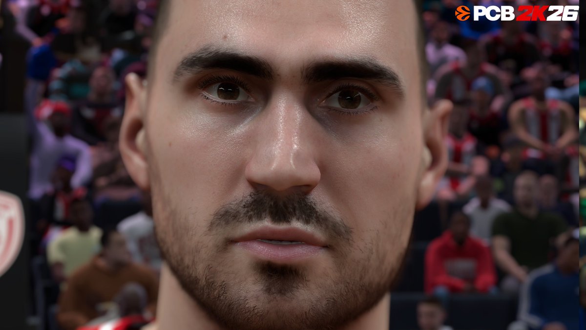 shuajota's tweet image. I’ve been putting a ton of hours into these cyberfaces, making them from the scratch for my #EuroLeague #PCBasket2K26 mod on #NBA2K26. Here’s a closer look at some of them, really wanted to make those details pop.