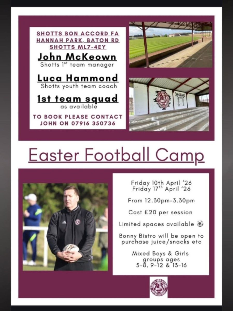 Still time to get booked in for the last friday easter camp