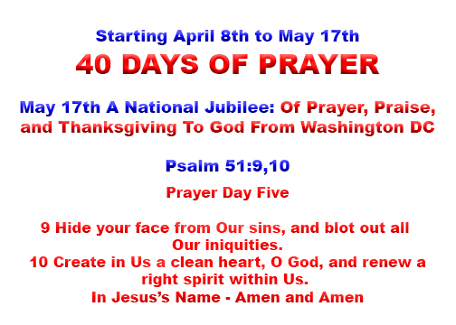 EddieBiamonte's tweet image. Day Five - Forty Days of Prayer - A Good Place To Start Psalm 51 Repentance #NationalJubilee #40DaysOfPrayer #PrayForAmerica @flashpointarmy @dutchsheets @TimDSheets @HankKunneman @FaithAdvisory @Paula_White @TheJonathanCain @rhowardbrowne @elijahliststeve @ConvoyofHope