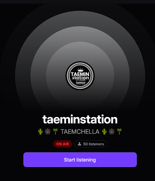 🎵Enjoying Post Coachella Week 1 vibes.
🎵We cannot wait for the new songs to be released.
 🔎To Join us, search TAEMate on Stationhead app. 🎵TAEMate stream count: 18,078,709 streams of 20M goal 🎵
#TAEMINCHELLA
#TAEMIN
stationhead.com/c/taemate