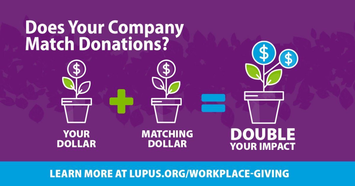 LupusOrg's tweet image. If your company has an employee matching gift program, you can maximize your support for the #lupus community throughout the year by doubling or even tripling your next donation to the LFA!

Visit our site to learn if your company has a similar program: buff.ly/SewOK90