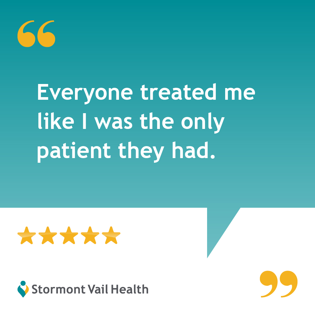 StormontVail's tweet image. “Everyone treated me like I was the only patient they had.”
Our rapid-response teams to student nurses, showed outstanding #PatientCare throughout this patient’s recovery.
“These are exceptional people who are meant to make a difference.”

ow.ly/OpeM50YzO4G
#SuccessStories
