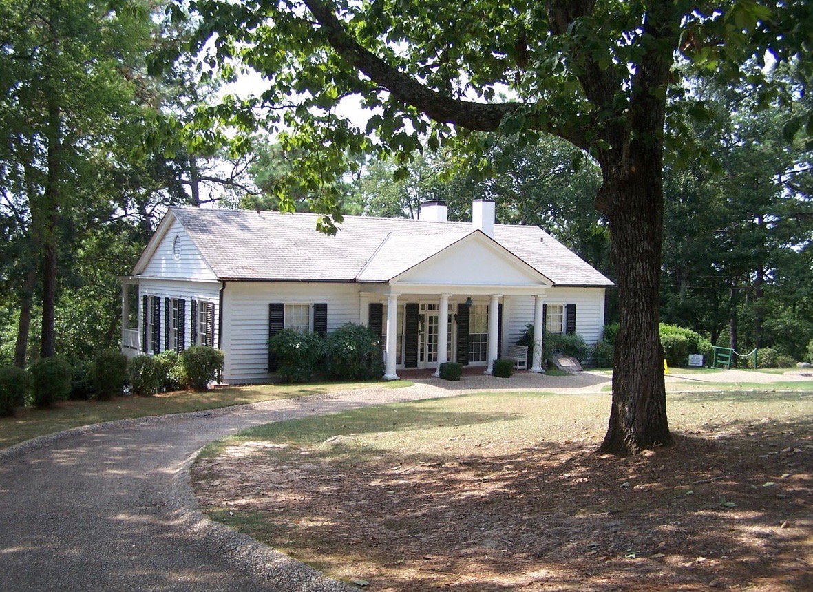FDR's "Little White House," Warm Springs, Georgia, the simple cottage where Roosevelt died today 1945: