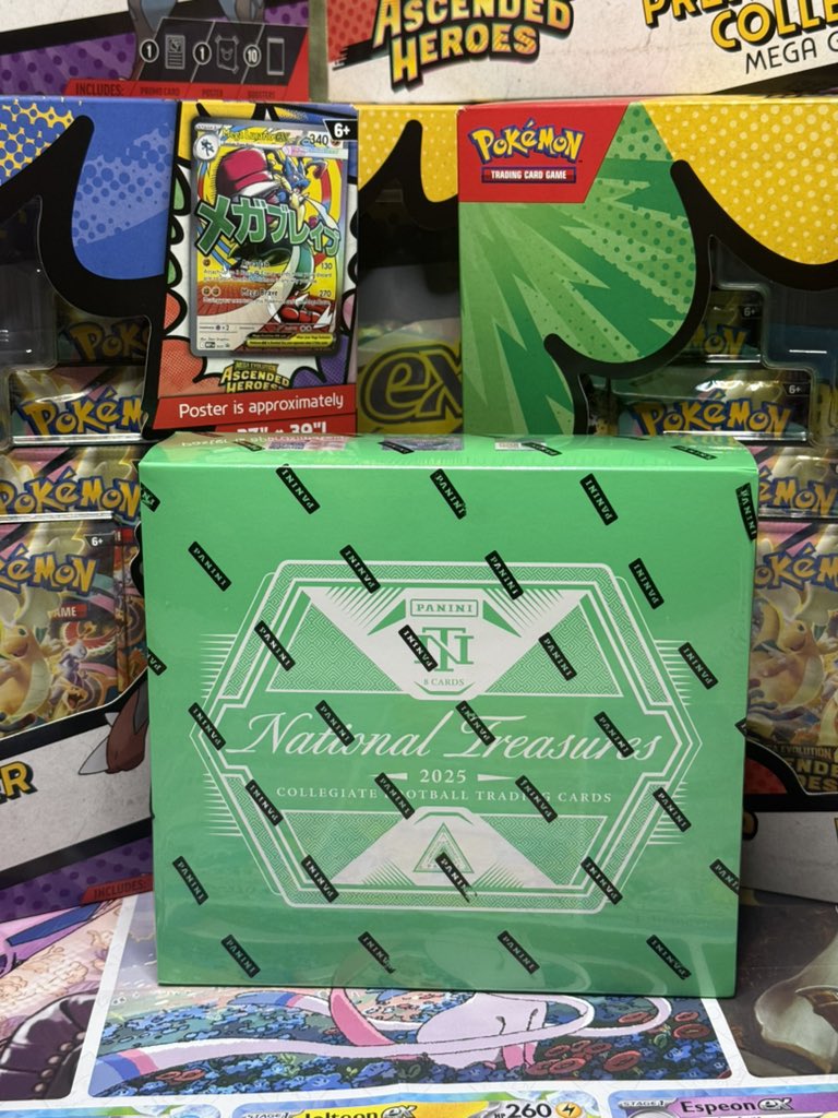 Tonight 7pm CT.  WERE BACK RIPPIN PACKS!

Chasing the Chu- as always 

Giving away some National Treasures 2025 CFB cards.

Live on instagram (Taylorlewan)