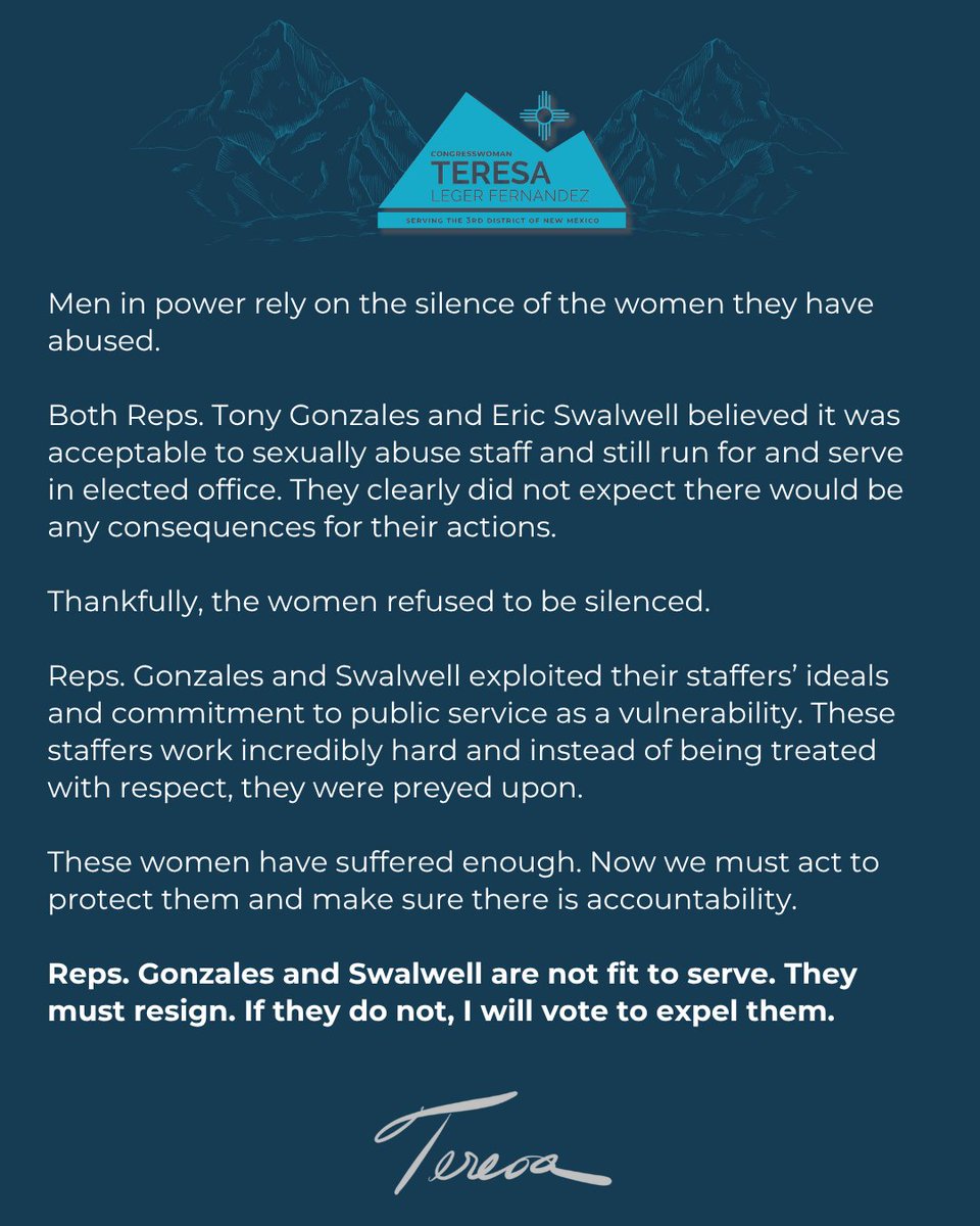 Rep. Teresa Leger Fernández tweet media