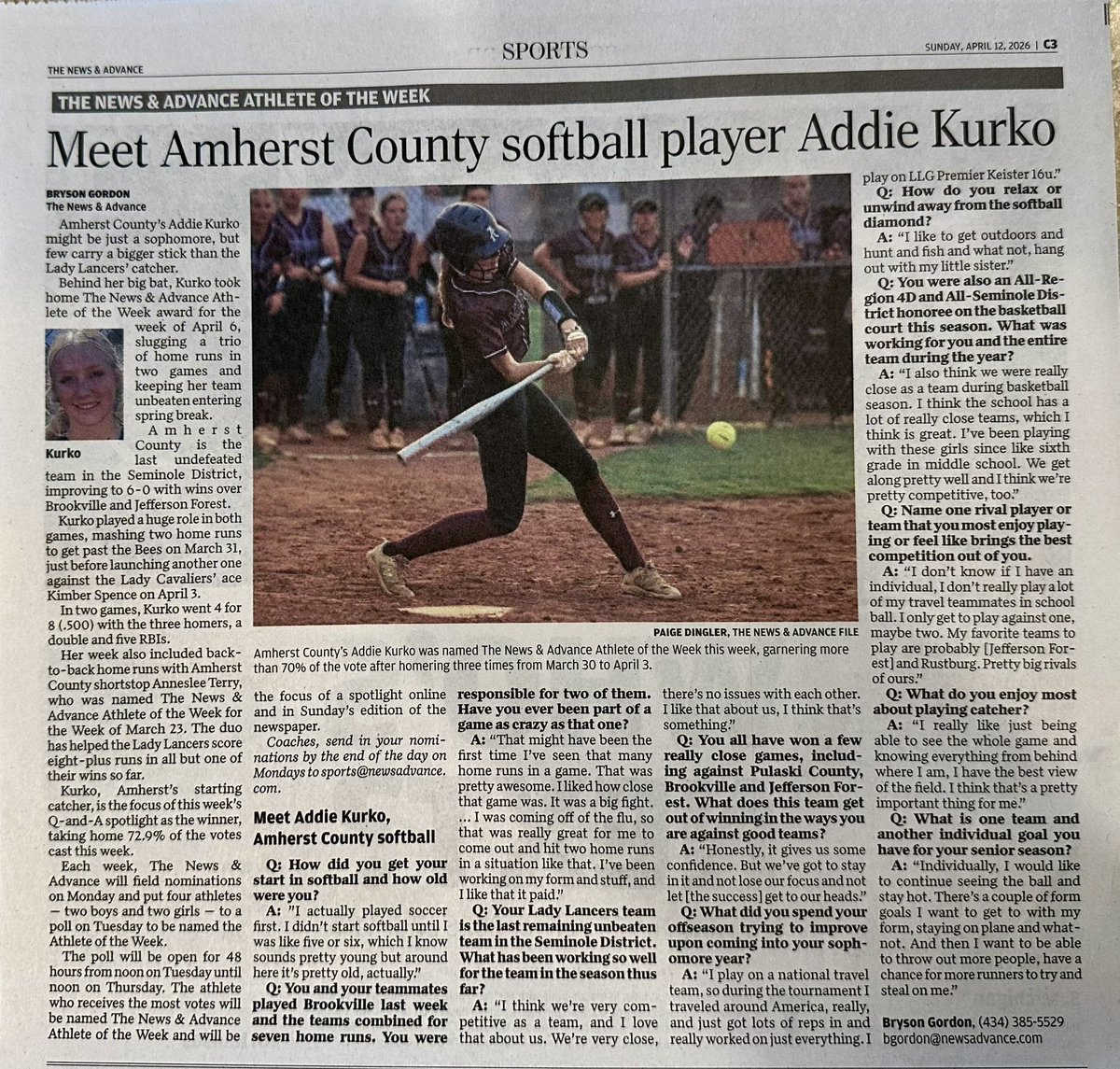 Adaline (Addie) Kurko tweet media