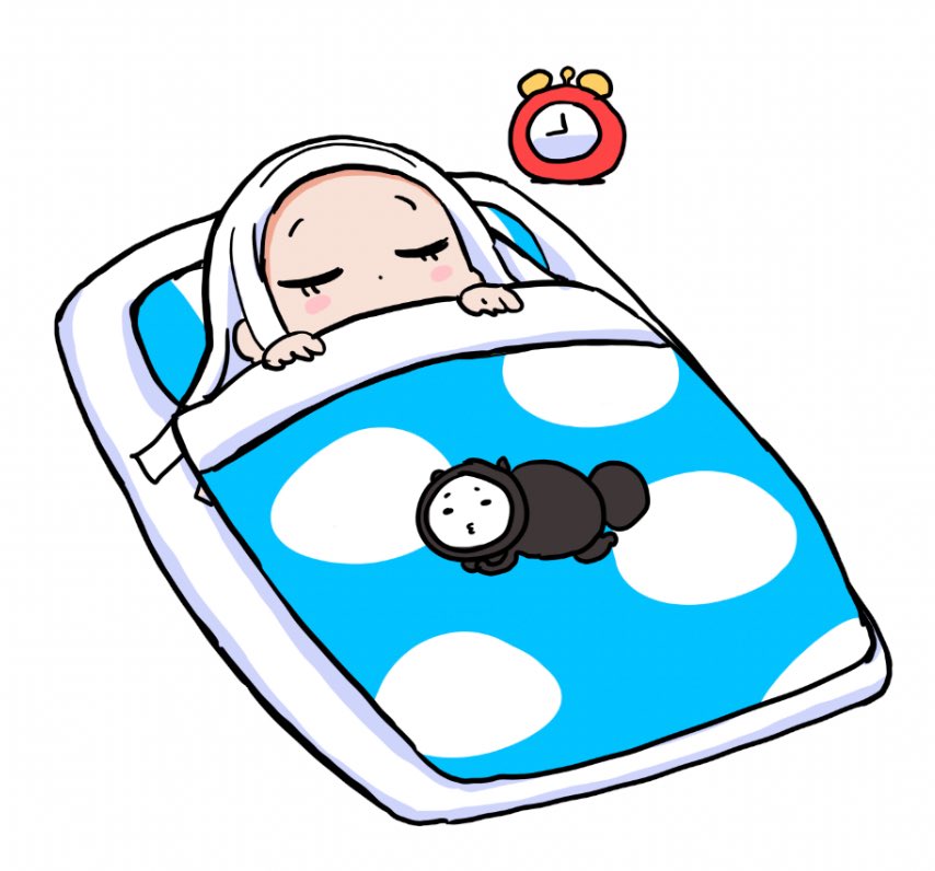 「おやすみー」|サンカクヘッドのイラスト