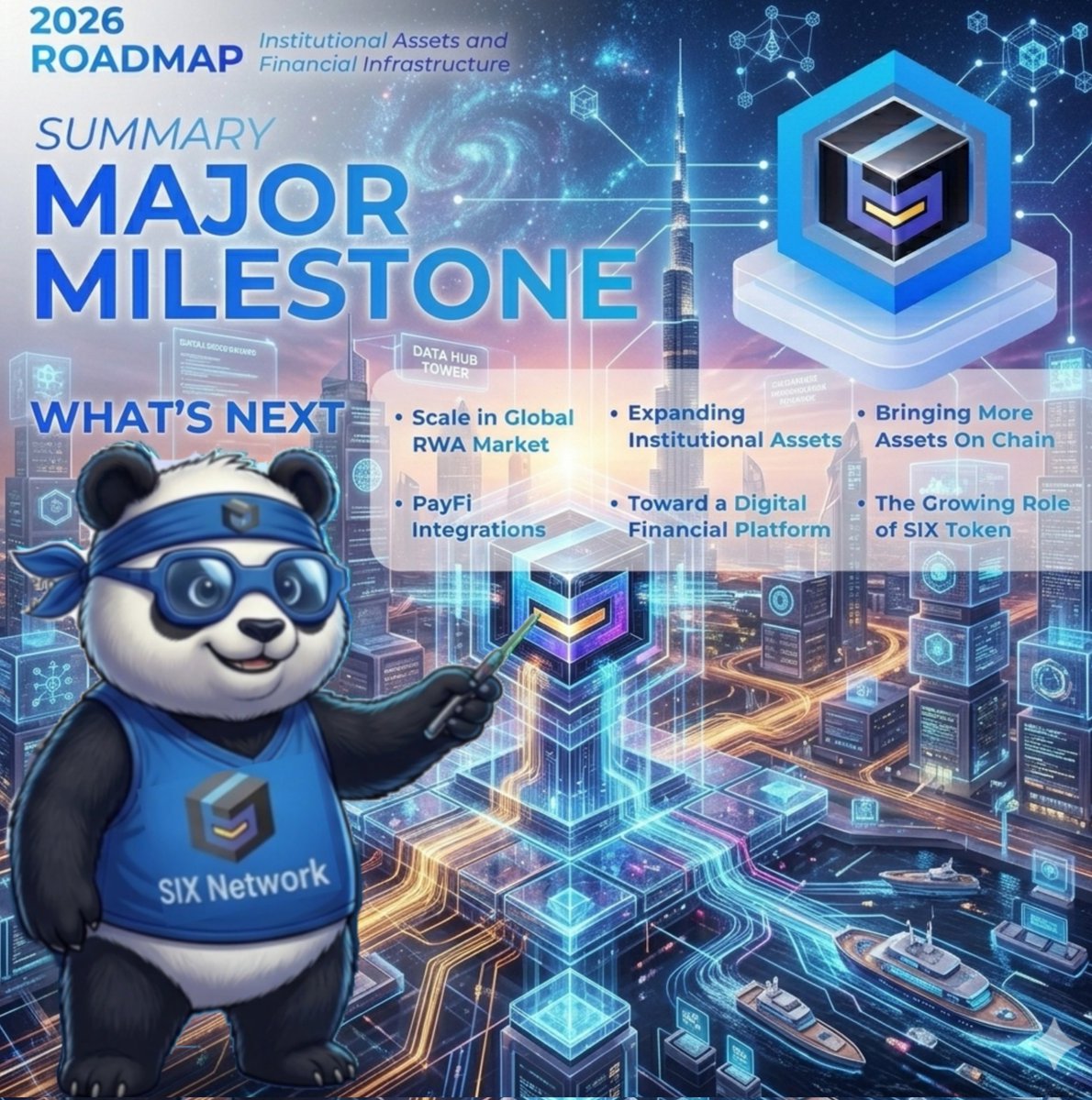 deaw_noi's tweet image. 4️⃣PayFi Revolution: เปลี่ยนสินทรัพย์จาก "ถือ" เป็น "ใช้" ในชีวิตจริง

5️⃣Digital Financial Platform: แพลตฟอร์มเดียวรวบรวมทุกบริการทางการเงิน

6️⃣SIX Network มุ่งสร้าง ecosystem ที่แข็งแกร่งและยั่งยืน

นี้คือสิ่งที่ SIX Network ทำ✊
@theSIXnetwork
#SIXNetwork
#SIXNetworkRoadmap2026