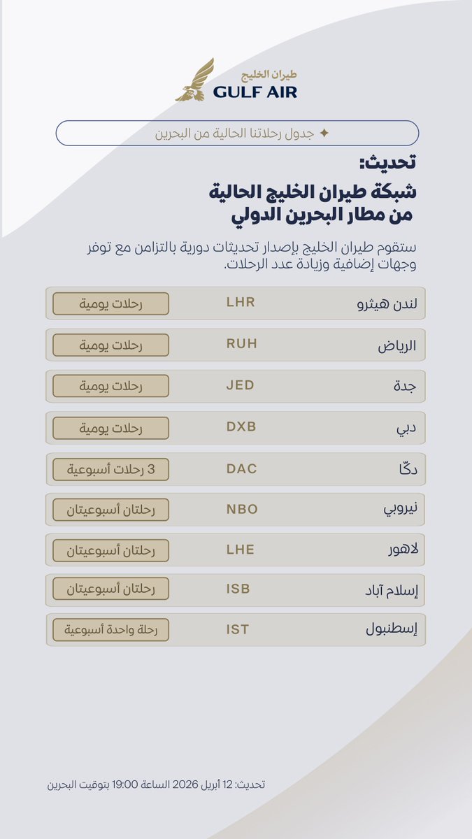 Gulf Air tweet media