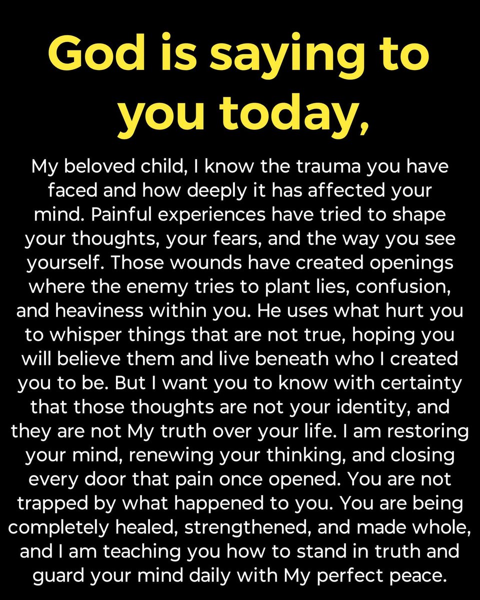 Godwakeupcall's tweet photo. You Are Not What Hurt You—God Is Making You Whole Again.. ✝️🙏
#godmessage #Godblessings #blessings #jesuschrist #Godisgood #Amen #faith #GodsWillz https://t.co/RFUyZVDftG