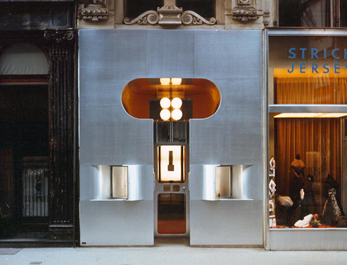 industrielegie's tweet photo. Retti candle shop (1966), designed by Hans Hollein. https://t.co/9vrpQPuOac