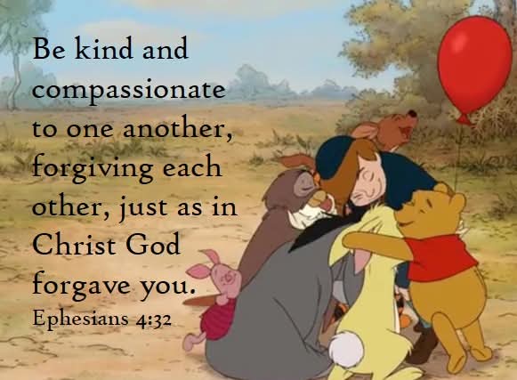 MyDearlyLoved's tweet photo. What would #ScriptureSunday be without a little Pooh? https://t.co/uiZwA0uK7I