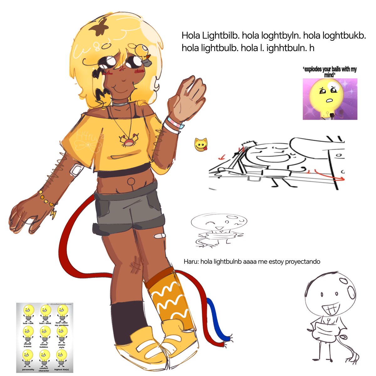 Heartandboness's tweet image. Lightbulb. Looks around... - #Inanimateinsanity #Lightbulb #Lightbulb