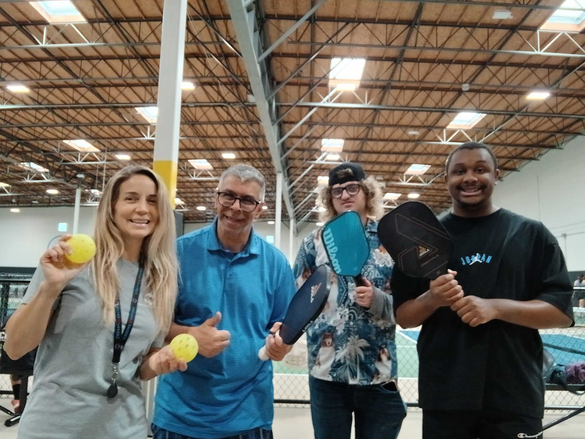Good courts, better people 🙌🏓 Having the best time! 
Tag your pickleball crew 👇

#pickleball #pickleballheaven #Courtlife #dink #DayProgram #dreamsofamerica #DREAMSirvine #crushingit  #communitybased #AdultDayProgram
#CommunitySupport #AdultCare #DayProgramLife #CommunityCare