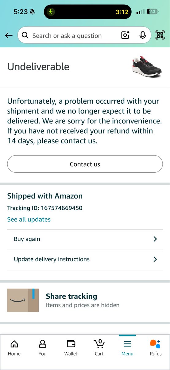 apsychartistic's tweet photo. @amazonIN need your help. I had ordered the shoes which were smaller in size. I placed a replacement for it last Sunday. The delivery person never came, and there is no update on When will they be picked up for replacement. Unable to get any resolution. Please help. https://t.co/uMqDqodR3I